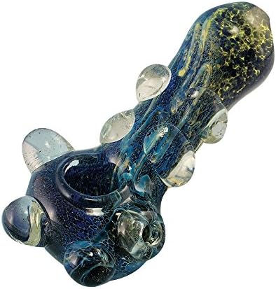 5" Heavy Marble Glass durable handmade spoon with space bubbles