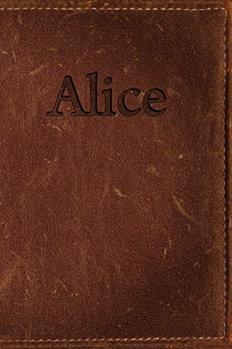 Alice: Simulated Leather Writing Journal Paperback – November 29, 2018