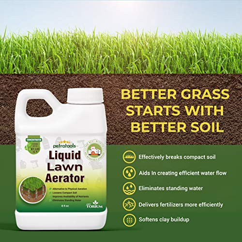 PetraTools Liquid Lawn Aerator Super Concentrate 1Acre Coverage, for