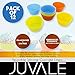 Le Juvo Reusable Silicone Baking Cups - 4 Inch Round Cupcake Liners, 12 Pack