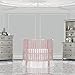 Dream On Me Sophia Posh Circular Crib, Blush Pink