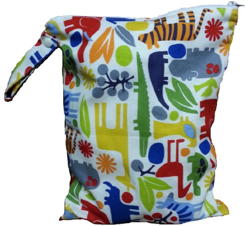 Kissa's Antibacterial Wetbag, Zoo Blue
