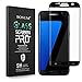 BONUM Galaxy S7 Edge Screen Protector, Full Coverage Anti-Scratch, Anti-Fingerprint, Easy to Install Curved Tempered Glass (Black)