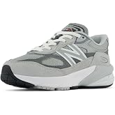 New Balance baby boys 990 V6 Lace-up Sneaker, Grey/Silver, 9.5 Toddler US