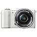 Sony Alpha a5000 Mirrorless Digital Camera with 16-50mm OSS Lens (White) - International Version