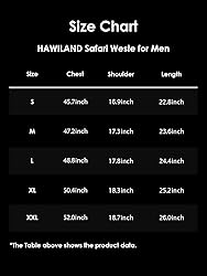 HAWILAND Cargo Vest Men Lightweight Outdoor Travel