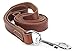 IMK9 Leather Dog Leash – 6 ft Big Dog Training Leash - Double Handle Best for Pulling Medium and Large Pets – 6 Foot Long Heavy Duty Leather Lead Brown