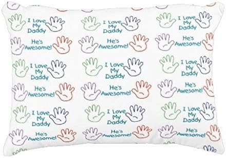 Standard Pillowcase Home Decorative Cushion Case Love Daddy Hands Decorative Pillow Cover 12x22 Inches