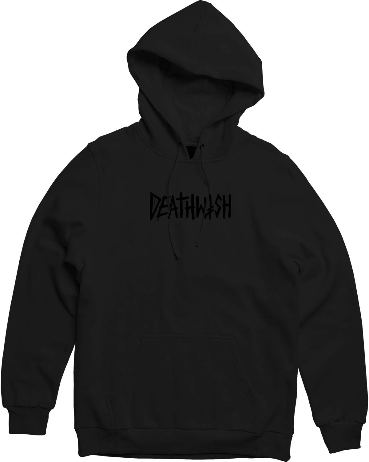Deathwish Skateboards Death Tag Black Men's Hooded Sweatshirt - Small