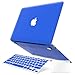 IBENZER MacBook Air 13 Inch Case, Soft Touch Hard Case Shell Cover with Keyboard Cover Screen Protector for Apple MacBook Air 13 A1369 1466 NO Touch ID, Royal Blue, MMA13RBL+2
