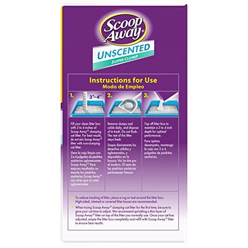 Scoop Away Super Clump, Unscented Cat Litter, 20 Pounds - Thumbnail 4