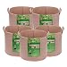 VIVOSUN 5-Pack 15 Gallons Heavy Duty Thickened Nonwoven Fabric Pots Grow Bags with Strap Handles Tan