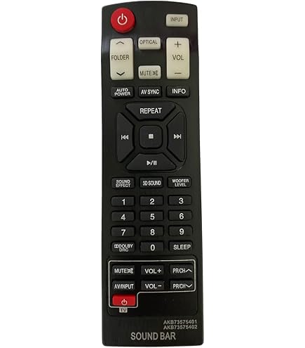 Control Remoto Barra De Sonido Sin Marca TV, Video Y Audio Para El