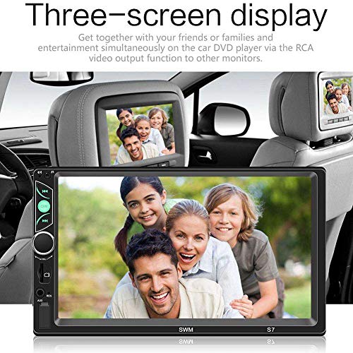 7'' Double DIN Android 8.1 MP5 Car Multimedia Player GPS Navigator Steering Wheel Control FM/AM Radio WiFi Bluetooth Hand-Free Calls Dual USB Fast Charging HD Rear View Camera Mirror Link - Thumbnail 4