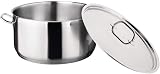 Nisbets Stainless Steel 12L Stew Pan with Lid - Dishwasher Safe view 2