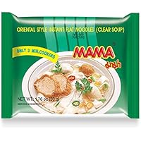 MAMA Noodles Flat Clear Soup Instant Rice Noodles w/ Delicious Thai Flavors, Hot & Spicy Noodles, No Trans Fat w/ Fewer…