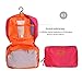 IMEEA 7-Piece Travel Luggage Organizer Bags for Clothing Cosmetics Shoes Socks Underwares Bras Ties (Pink)