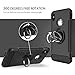 iPhone X Case, Vafru 360 Rotating Ring Grip Holder Stand & Metal Patch Shock-Absorption Drop-Protection Hard PC Shell & Soft TPU for Apple iPhone X (2017) – Black