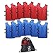Soccer Cones (Set of 50) and Sports Jerseys Pinnies (12-Pack) - Perfect Disc Cones for Basketball Drills, Complete Soccer Training Equipment