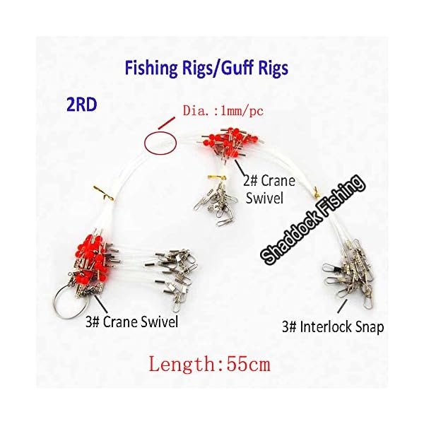 Shaddock-Fishing-12pcsbags-White-Nylon-Fishing-Wire-Leader-Rigs-Trace-with-SwivelsSnapsBeads-Arms-Fishing-Lures-Tackle-Leader-Rigging Shaddock-Fishing-12pcsbags-White-Nylon-Fishing-Wire-Leader-Rigs-Trace-with-SwivelsSnapsBeads-Arms-Fishing-Lures-Tackle-Leader-Rigging