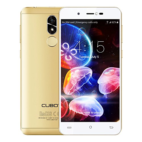 CUBOT R9 3G Smartphone Libre/Teléfono Móviles /Android 7.0 /MTK6580A 1.3GHz Quad Core /5.0'' IPS /HD Screen 1280 * 720p/2GB RAM + 16GB ROM/Double Caméra 13.0MP + 5.0MP/Batterie 2600mAh(Dorado)