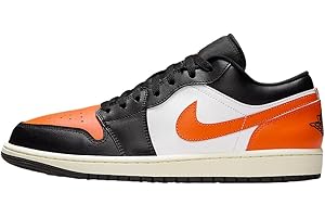 NIKE Air Jordan 1 Low Men's Shoes (Black/White/Sail/Starfish)