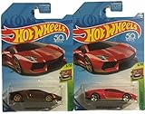 Hot Wheels 2018 Super Treasure Hunt Lamborghini Aventador Miura Homage 2 Pack Bundle with STH and Mainline HW Exotics 6/10 #239