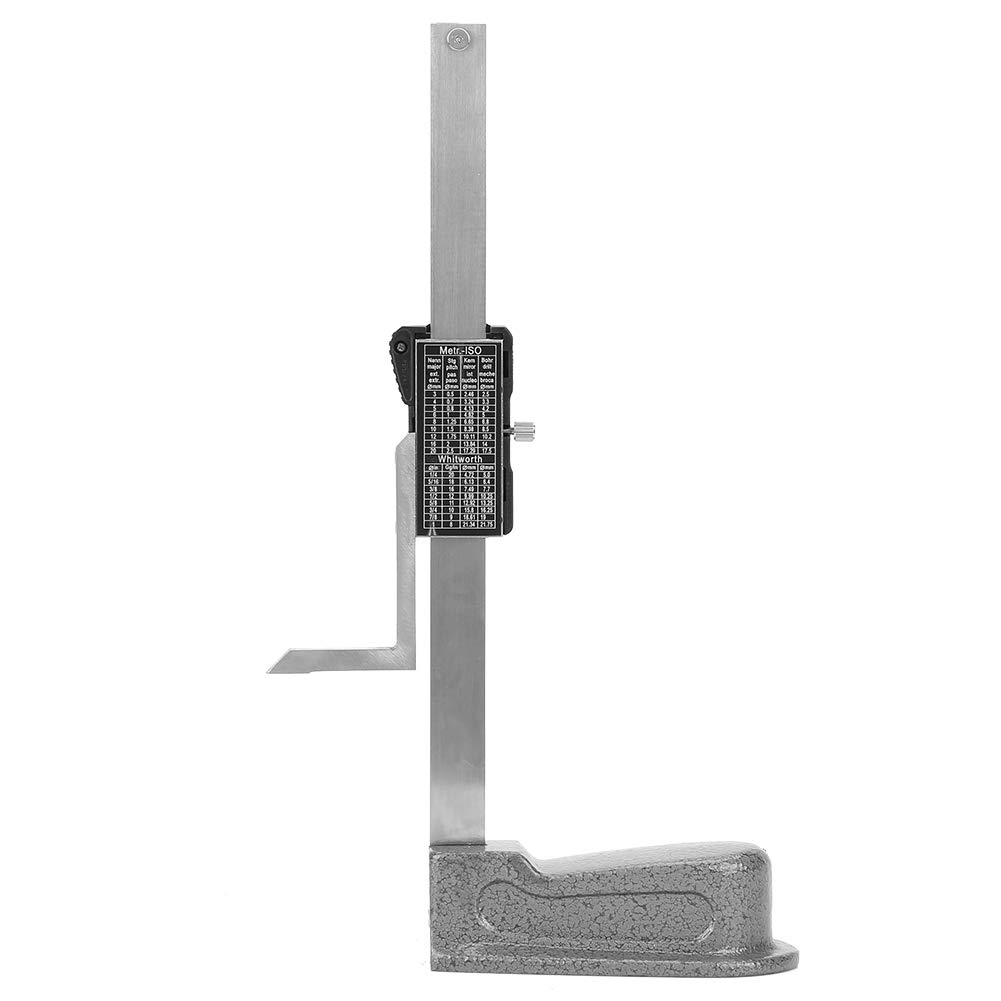 Fafeicy Digital Height Gauge, 0-150mm Digital Precision Height Aperture Depth Gauge, with Reset Button, with Stainless Steel Base