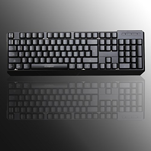 USB Keyboard, ELEGIANT K70 Colorful LED Illuminated Backlit USB Wired