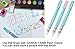 ArtMuseKitsMikash Kuretake Fude Water Brush Pen for Drawing Art for Lettering 3 Pens Set Small Size (S,M,L)