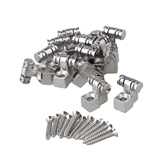Yibuy Musical Instrument String Retainer Roller String Guides for Electric Guitar Set of 20
