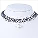 Towallmark(TM) Tattoo Choker Stretch Necklace Black Retro Henna Vintage Elastic Boho 90s Gothic