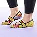 Nufoot Betsy Lou Women's Shoes, Foldable & Flexible Flats, Slipper Socks, Travel Slippers & Exercise Shoes, Dance Shoes, Yoga Socks, House Shoes, Indoor Slippers, Pink Baroque, Large