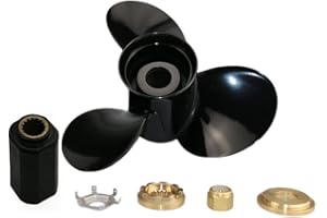 Boatman 13x19 Aluminum Outboard Propeller Compatible with Mercury Engine 40/50/70/75/80/90/100/115/125/140 HP,15 Spline Tooth