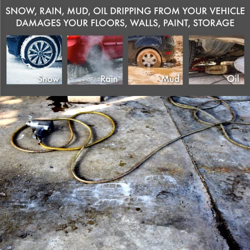 Floor Defender Pro Garage Mats for Floor Capturing Snow, Ice, Rain, and