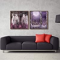 Framed Canvas Wall Art Dreamscape Canvas Prints Home Artwork Decoration for Living Room,Bedroom - 16