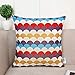WOMHOPE 4 Pack Colorful Geometric Throw Pillow Covers Pillow Cases Cushion Cases Decorative Burlap Toss Throw Pillow Covers 18 x 18 Inch for Living Room,Couch and Bed (C (Set of 4))