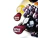 4 Wine Stoppers - Best Wine Gifts Accessories to Label Your Personalized Wine Bottles and Racks. Seal Your Favorite Wine with Reusable Silicone Bottle Cap Art