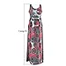 FCYOSO Women's Casual Floral Print O-Neck Sleeveless Long Maxi Dress