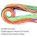 Coobey 140 Pieces Scoubidou Strings Plastic Lacing Cord with Snap Clip Hooks and Keychain Ring Clips for Jewelry Making DIY Craft Gimp String, 394-Feet，12 Colors