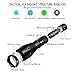 LED Tactical Flashlight, 2pack T6 Pocket Size Handheld LED Flashlight Portable Flashlight with 5 Modes Zoomable Flashlight for Outdoor Camping (Battery not included)