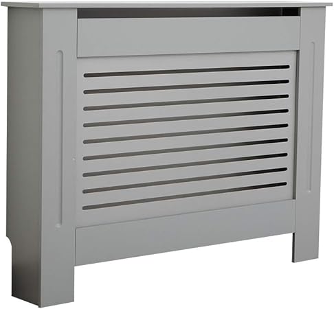 Bfw Wooden Grey Radiator Cover With Grill Medium Amazon Co Uk