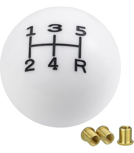 Mazda Genuine Leather Short Shift Knob 5 Speed Manual Transmission Shifter Lever Screw-On Type M10x1.25 - Foto 12