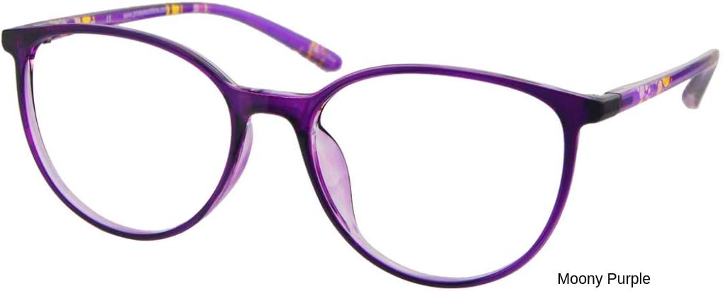 ProEyes Moony, Progressive Multifocal Lightweight Reading Glasses, Zero Magnification on Top Lens, Anti Blue Light Resin Lens