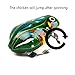 Kansoo 4 Pack Wind-Up Funny Dark & Green Clockwork Spring Wind Up Metal Jumping Frog,Rabbit, Mouse, Cock Toy Gift Kids Children