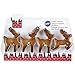 Wilton 4-Piece Christmas Reindeer Metal Cookie Cutter Set, Small
