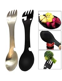 BESTZY Utensilio de acampada, 2 piezas de titanio