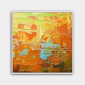 signwin Framed Canvas Wall Art Abstract Color Painting...
