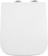 Vivo Technologies Square Toilet Seat Soft Close with Quick Release Hinges White view 8