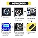 Portable Air Compressor Pump, 12V DC Digital Tire Inflator with LED Lamp Digital Pressure Gauge, 100 PSI Auto Digital Tyre Inflator, Portable Tire Pump for Cars, Motorcycles, Bicycles, Balls, Inflatab